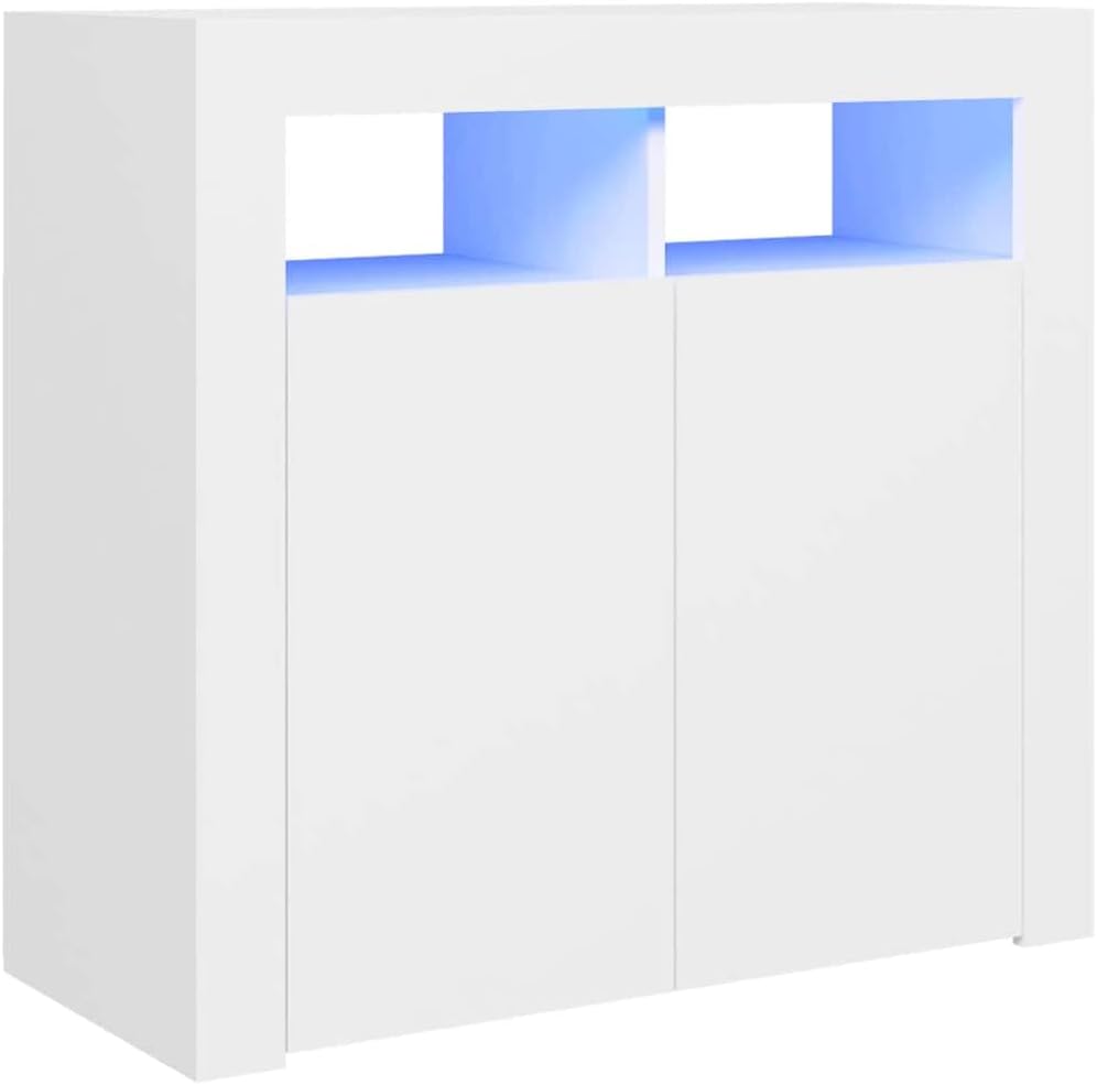 Éclairez Votre Intérieur avec le Buffet LED vidaXL : Élégance et Rangement Optimisé!