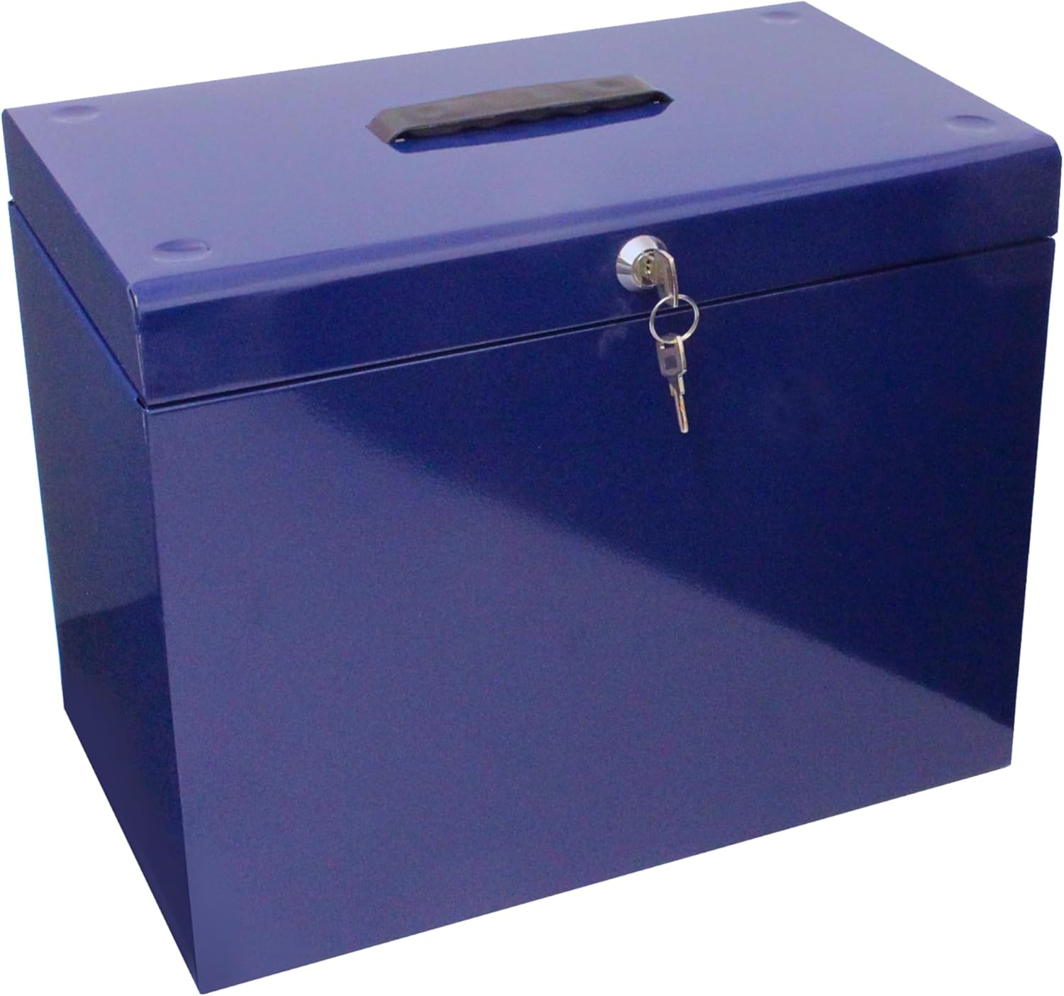 Découvrez la Valise de Classement Métal A4 Bleu Cathedral : Élégance et Praticité au Bureau!