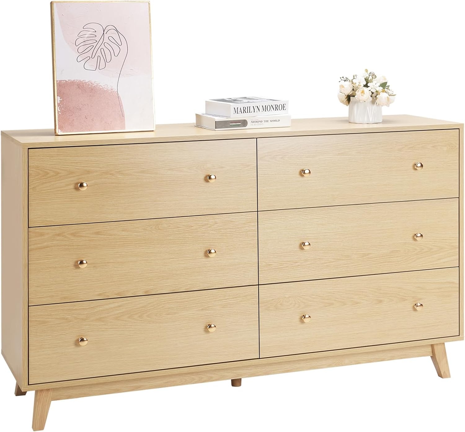 Découvrez le VEVOR Commode 6 Tiroirs : Élégance et Rangement Pratique pour Votre Intérieur!