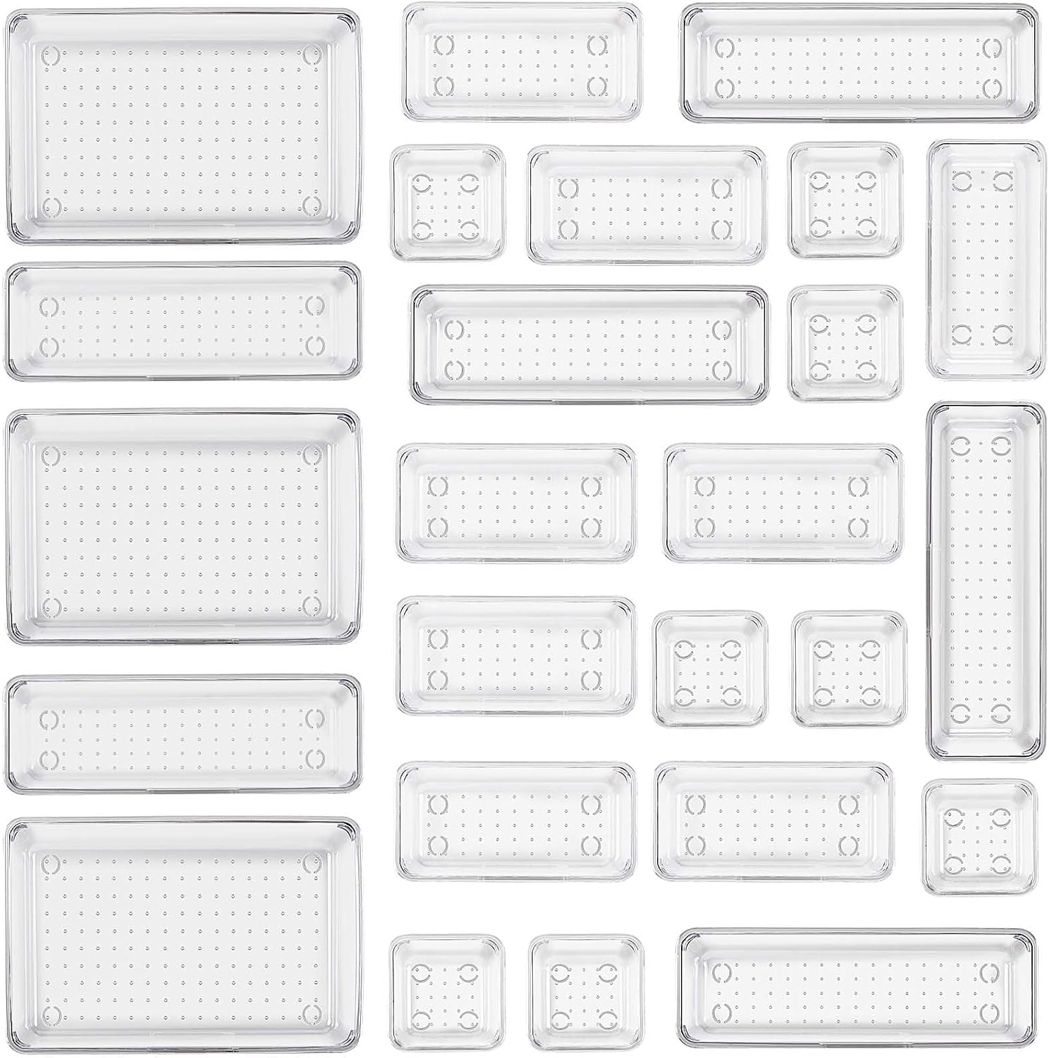 Dévoilez Votre Espace : 25 Organisateurs de Tiroirs Transparente Collazoey Pour Chaque Pièce!