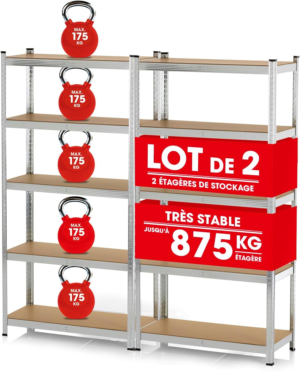 EASYmaxx : L’Étagère Indispensable pour un Stockage Résistant et Organisé!