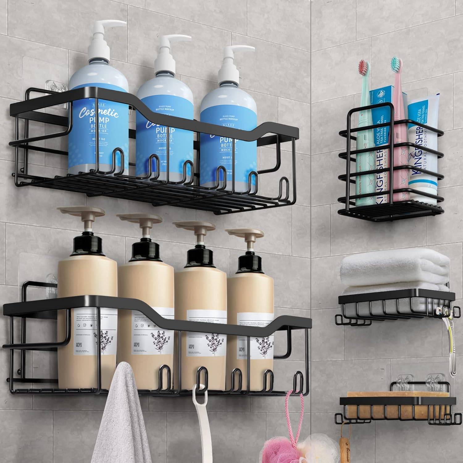 Etagère Douche Sans Percage : Le Rangement Élégant et Pratique en Acier Inoxydable!