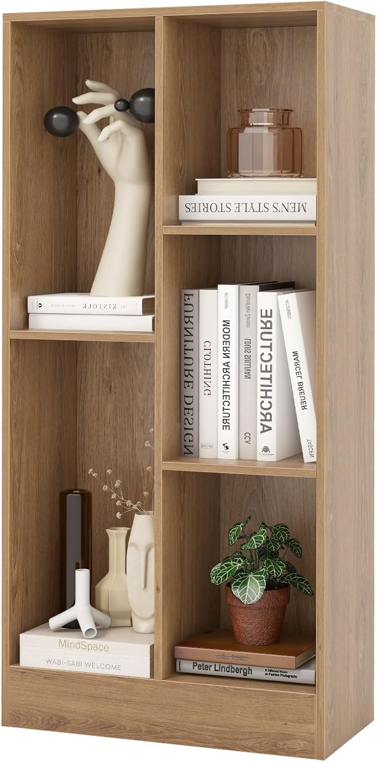 GOPLUS Bibliothèque à 5 Cubes : L’Organisateur de Rangement Parfait pour Votre Intérieur!