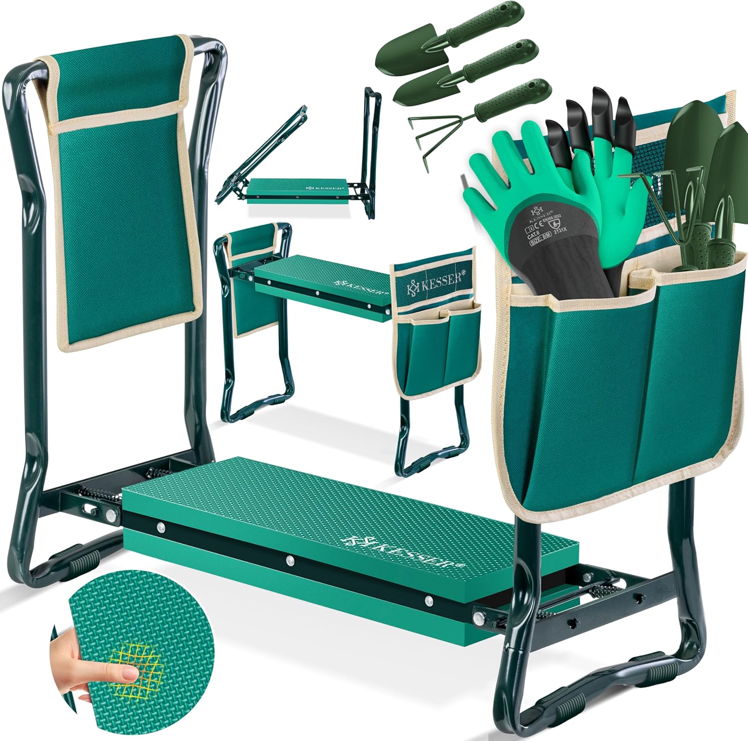 KESSER® 2 en 1 : La Genouillère de Jardin Indispensable pour Votre Confort !