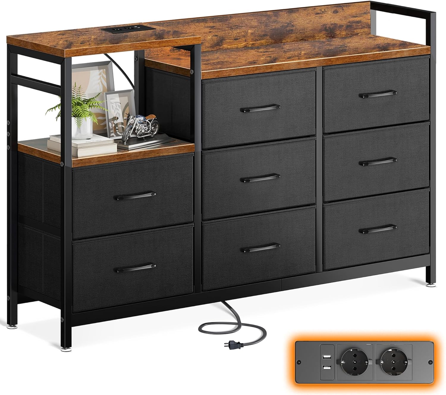 ODK Commode Chambre : Le Buffet Vintage Multifonction qui Transforme votre Espace !