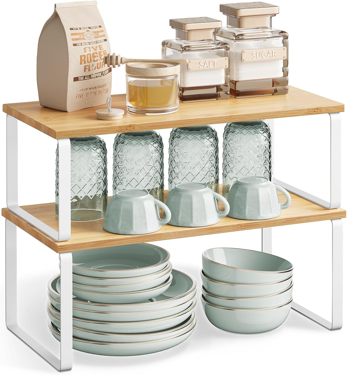 Optimisez votre cuisine avec le Lot de 2 Étagères à Épices SONGMICS!
