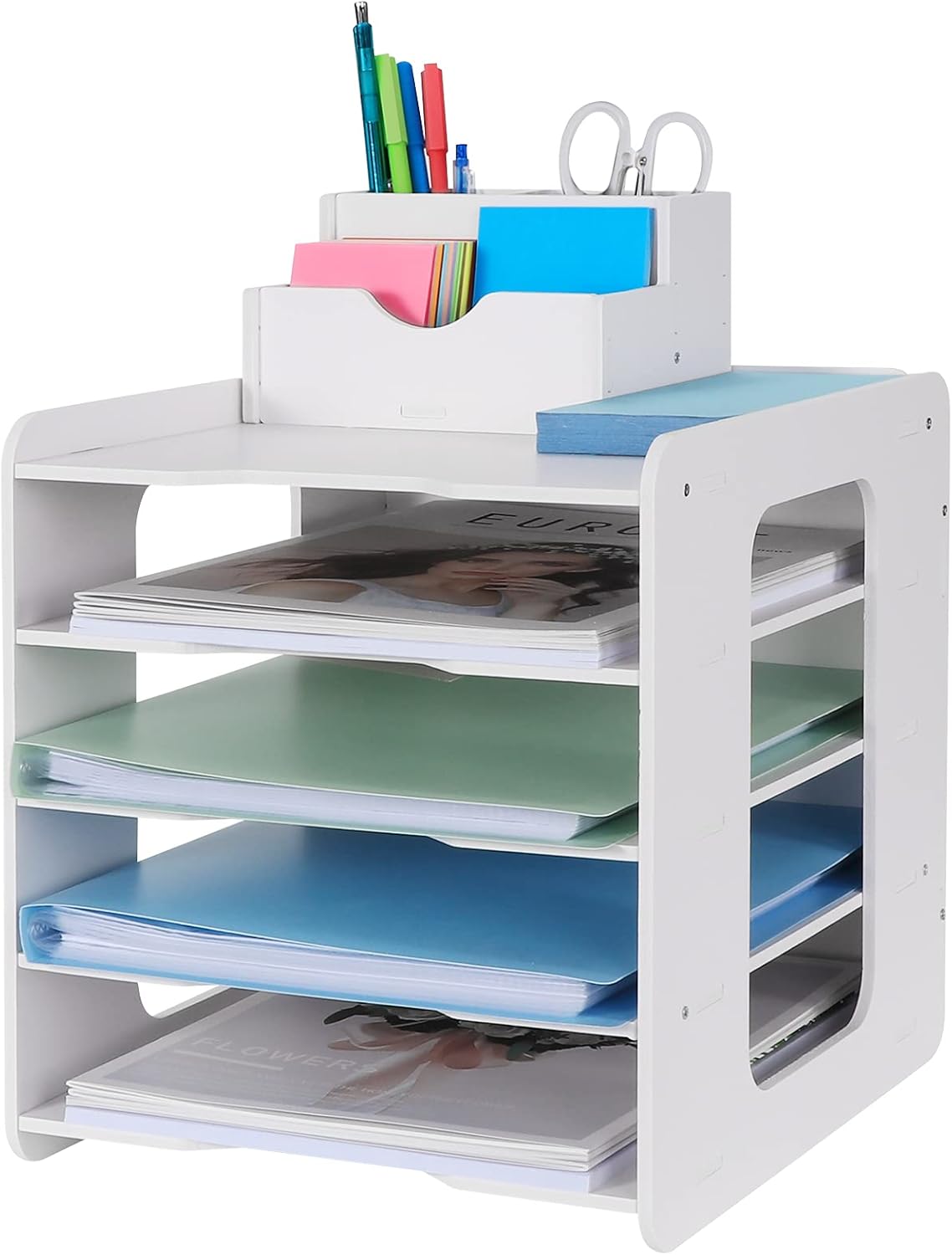 Optimisez Votre Espace avec le Bac à Courrier 5 Niveaux : L’Organisateur de Bureau Idéal!