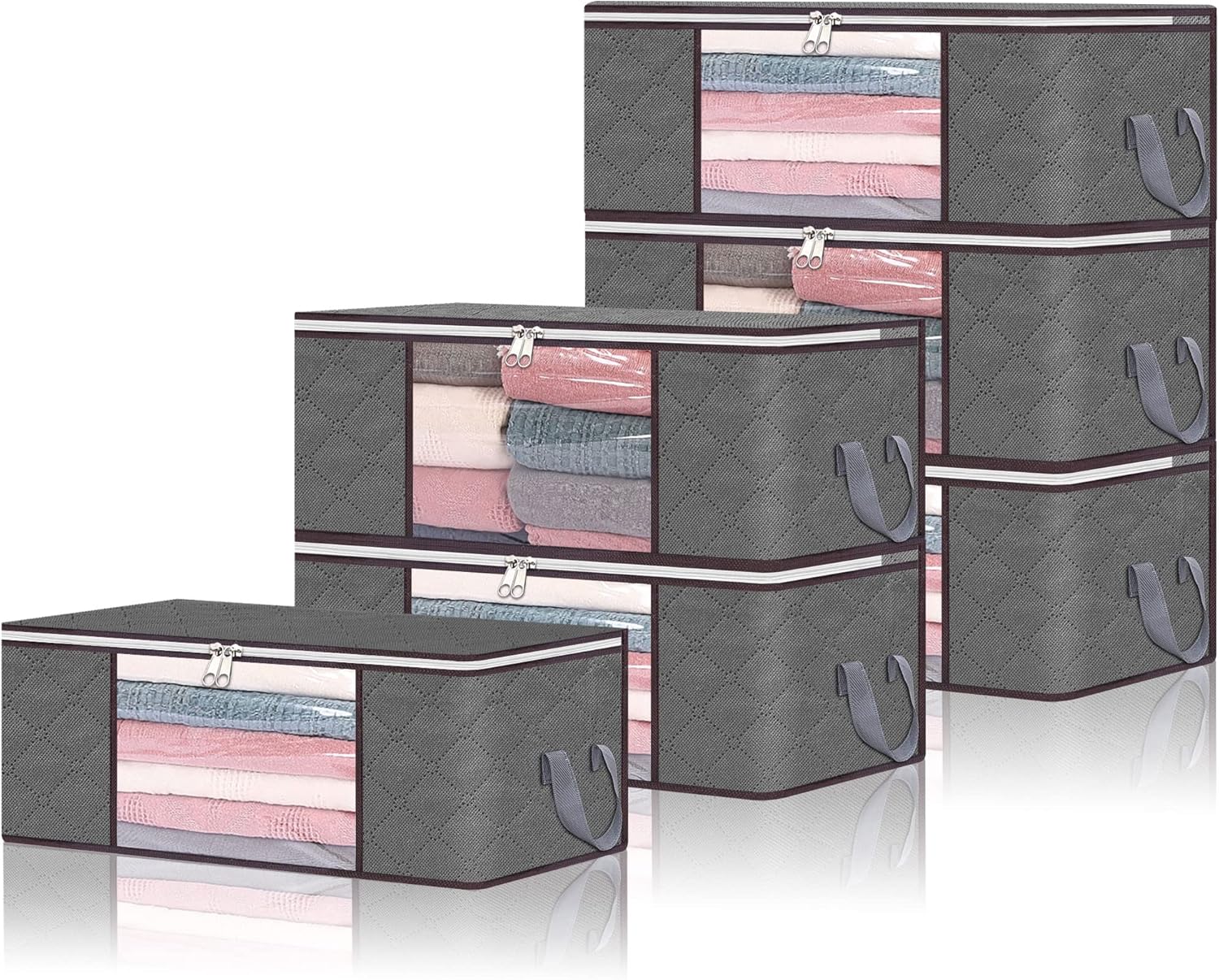 Optimisez votre Espace avec le Vieshful Sac de Rangement pour Couette : 6 Solutions Pratiques en Gris!