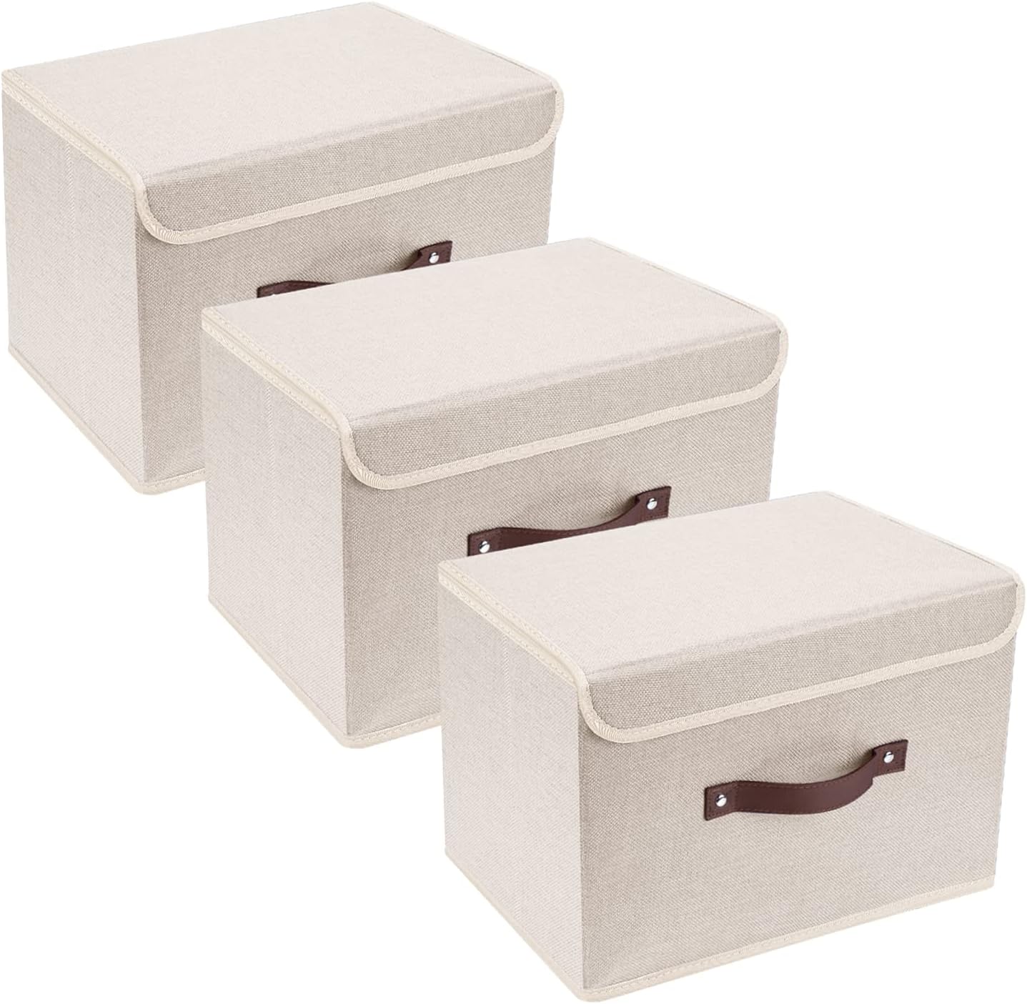 Optimisez Votre Espace avec les Boîtes de Rangement TYEERS : Élégance et Praticité en Lot de 3!