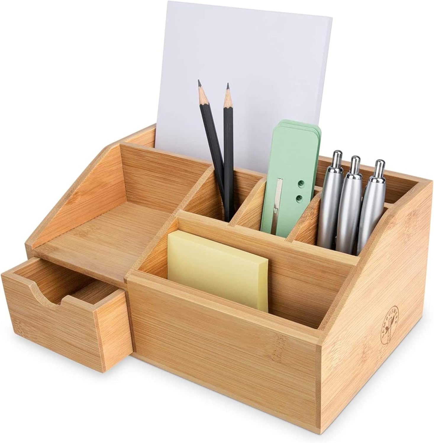 Optimisez Votre Espace avec l’Organiseur de Bureau en Bois Thingles Bambuswerk!
