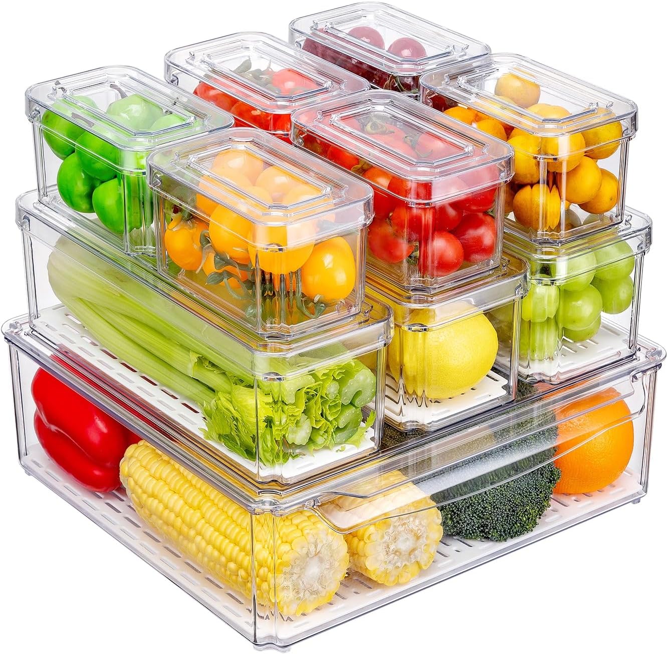 Optimisez Votre Frigo avec les Boîtes de Rangement KUMD : 10 Solutions Transparentes et Empilables!