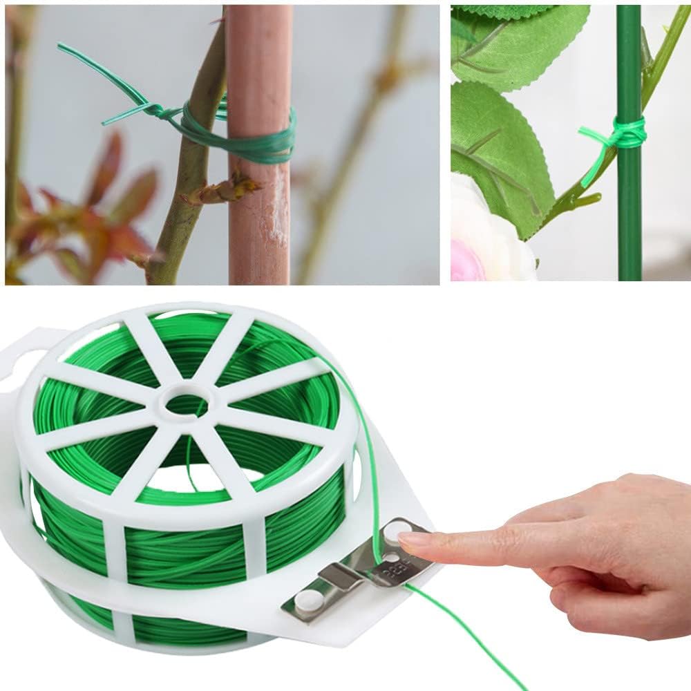 Optimisez Votre Jardin avec les 100M de Fil de Jardinage Vert : Les Attachés Réutilisables Indispensables !