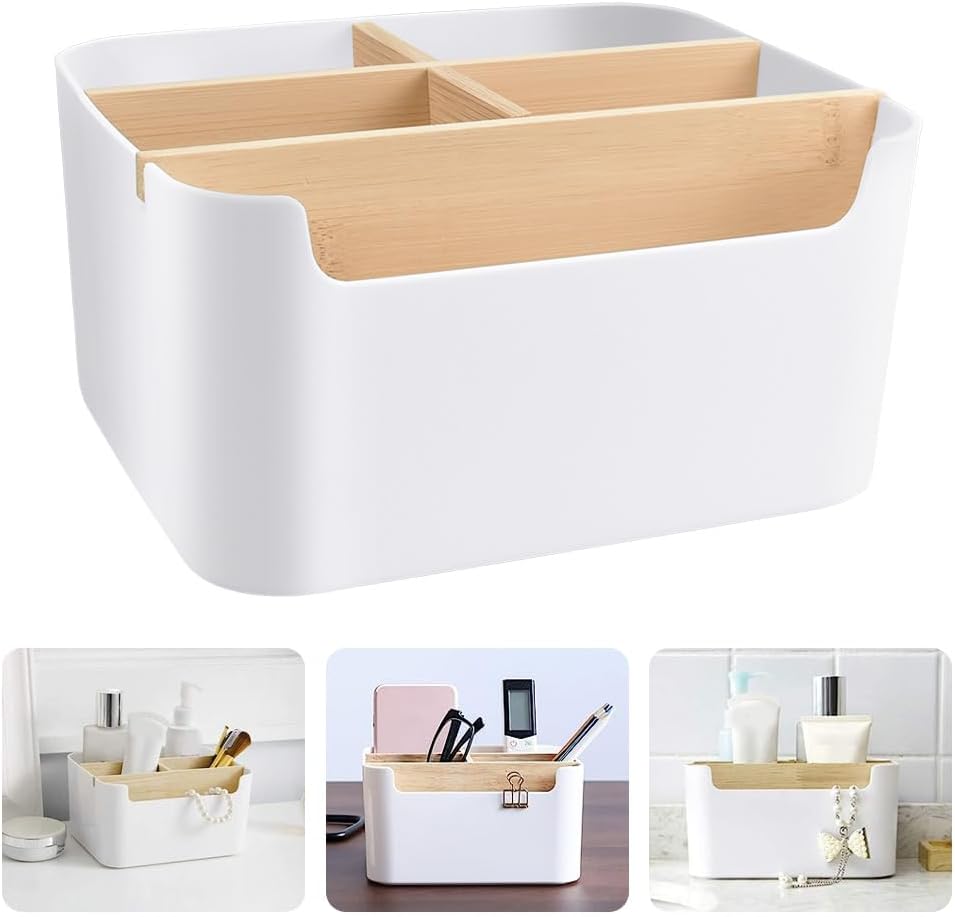 Organisateur de Bureau Multifonction : LANSKYLAN à 5 Compartiments, Votre Ally Pour Un Espace Rangé!