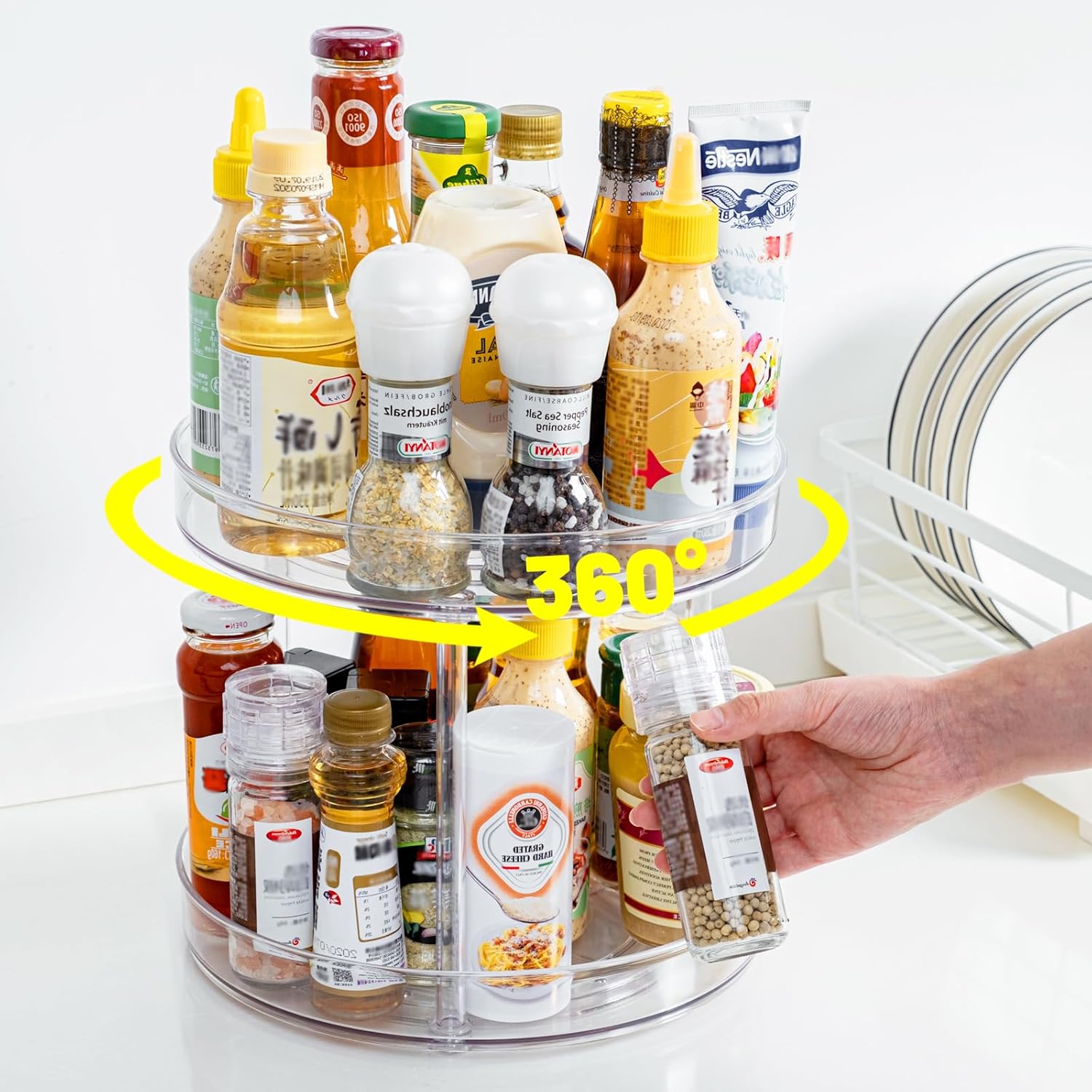 Organisez Votre Cuisine avec le LUZOON Plateau Tournant Rotatif de 23cm !