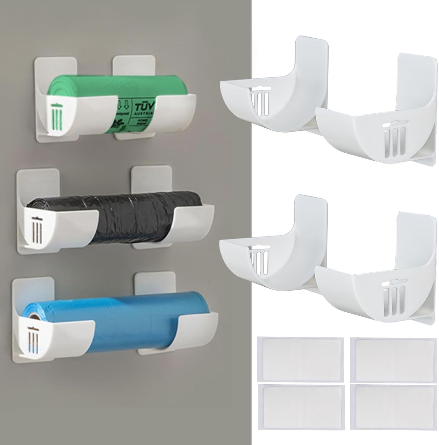 Organisez Votre Cuisine : Découvrez la Boîte Rangement Papier Alu 4 Pièces avec Fixation Murale!