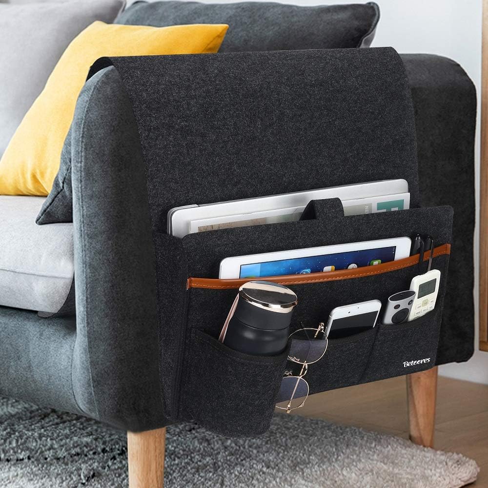 Organisez Votre Espace avec le Sac D’accoudoir Canapé Betoores : Pratique et Élégant !