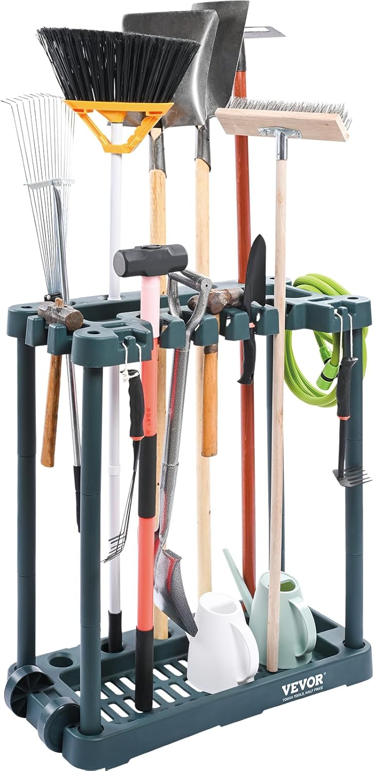 Organisez Votre Espace avec le Support Range Outils de Jardin VEVOR : 10 Emplacements pour un Rangement Optimal!