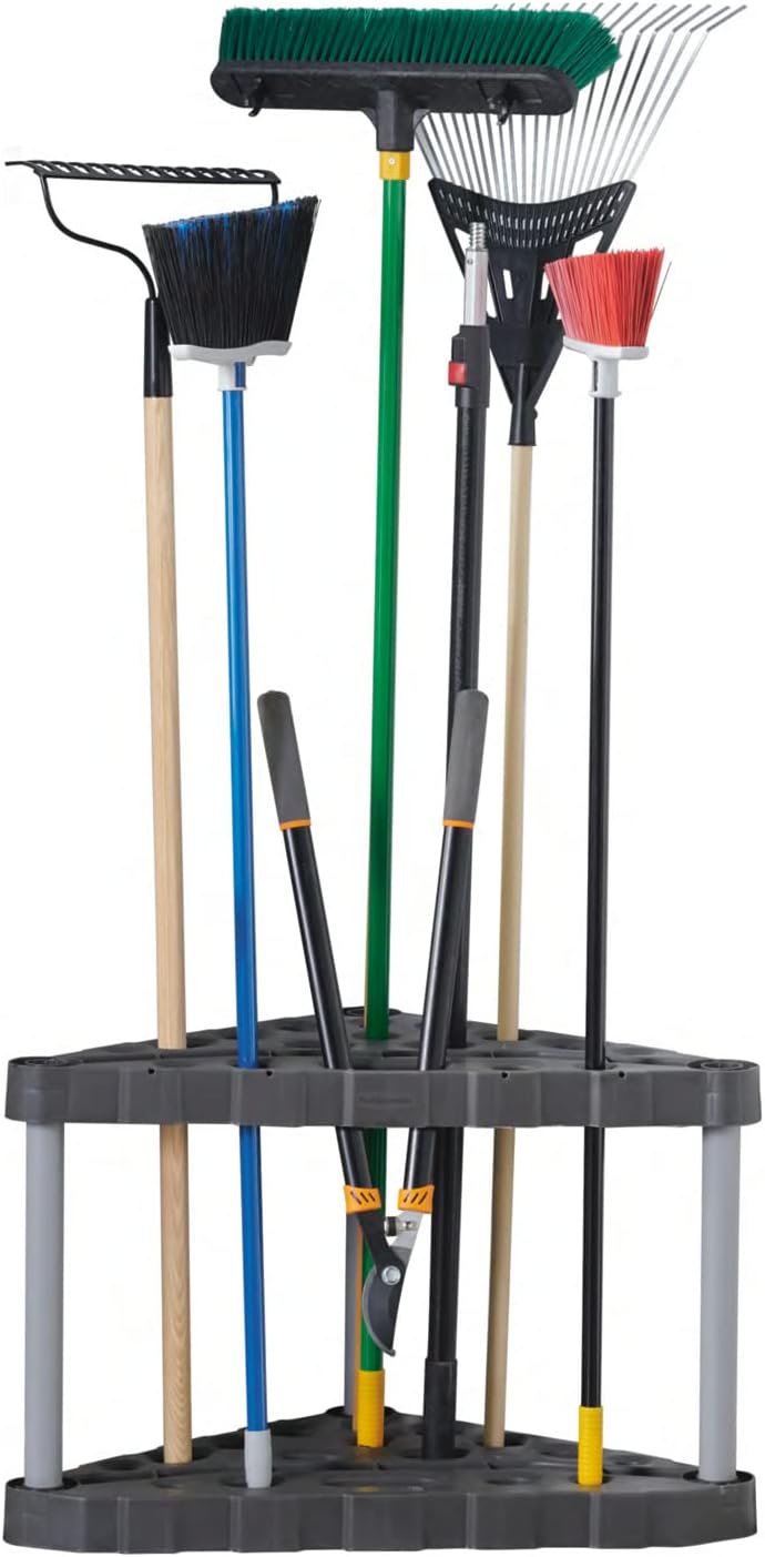 Organisez Votre Garage avec la Tour à Outils d'Angle Rubbermaid : Pratique et Spacieuse!