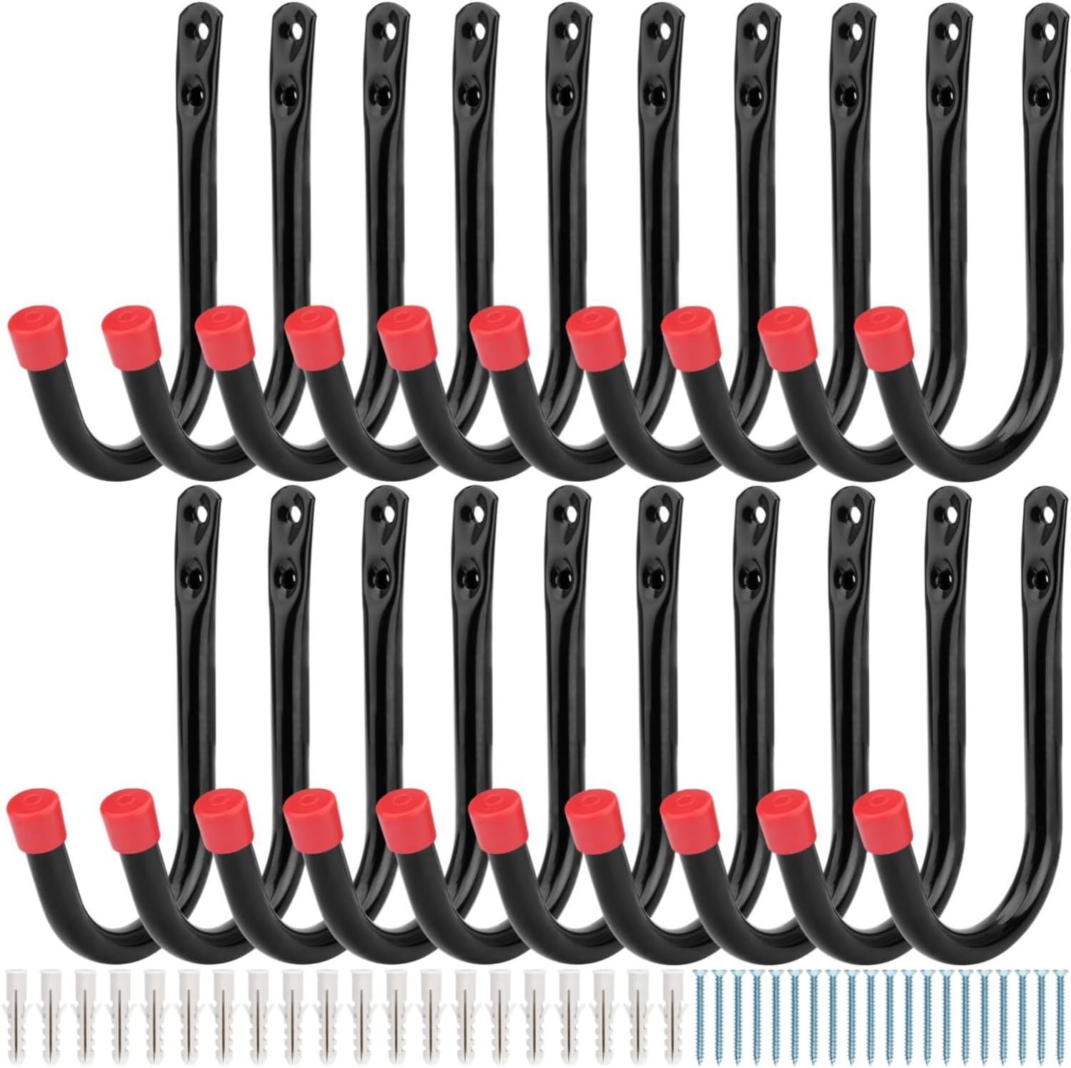Organisez Votre Garage : Avis sur le Lot de 20 Crochets de Rangement Robustes en J