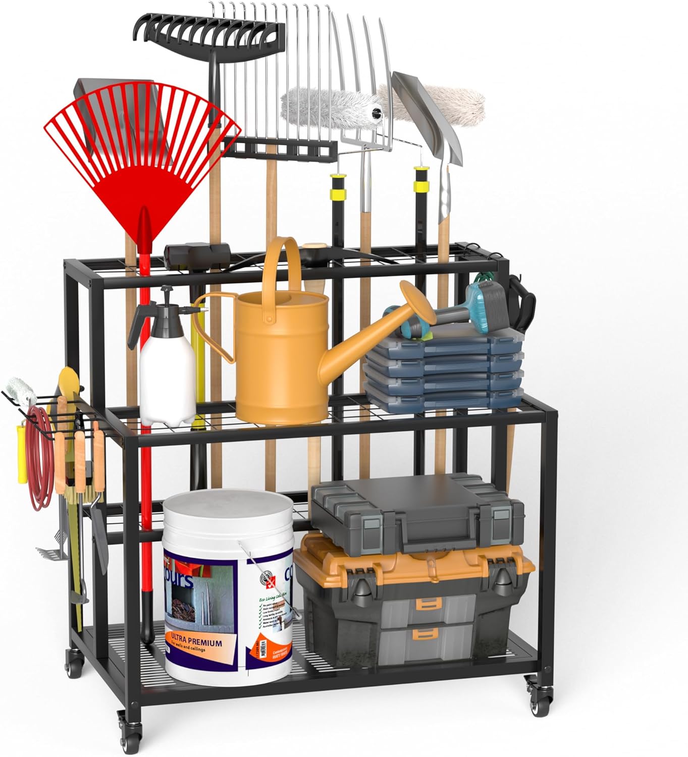 Organisez Votre Jardin avec l'Anvuda : Le Rangement d'Outils Pratique à 3 Niveaux!