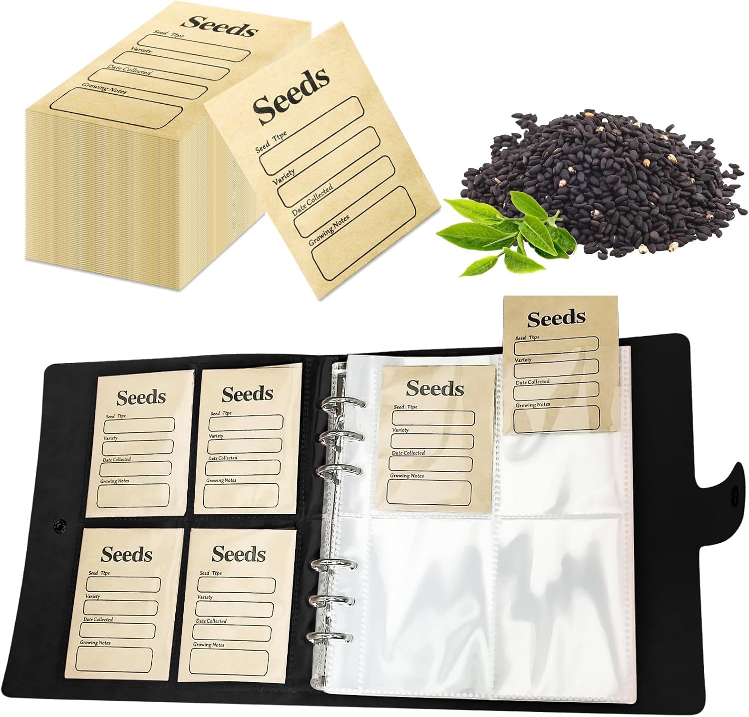 Organisez Votre Jardin : Avis sur les 100Pcs d’Enveloppes de Stockage pour Semences
