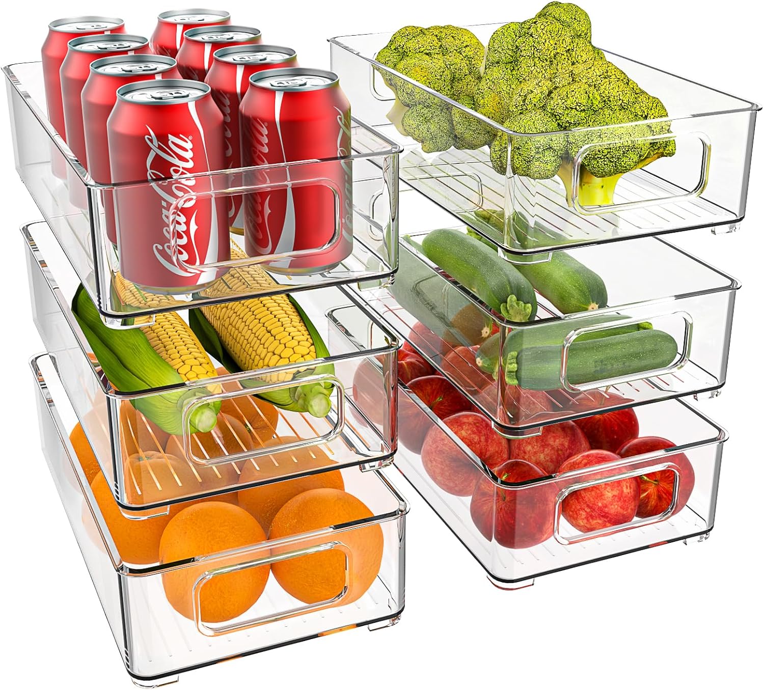 Organisez Votre Réfrigérateur avec Style : Boîte de Rangement Frigo Transparente Diwoker