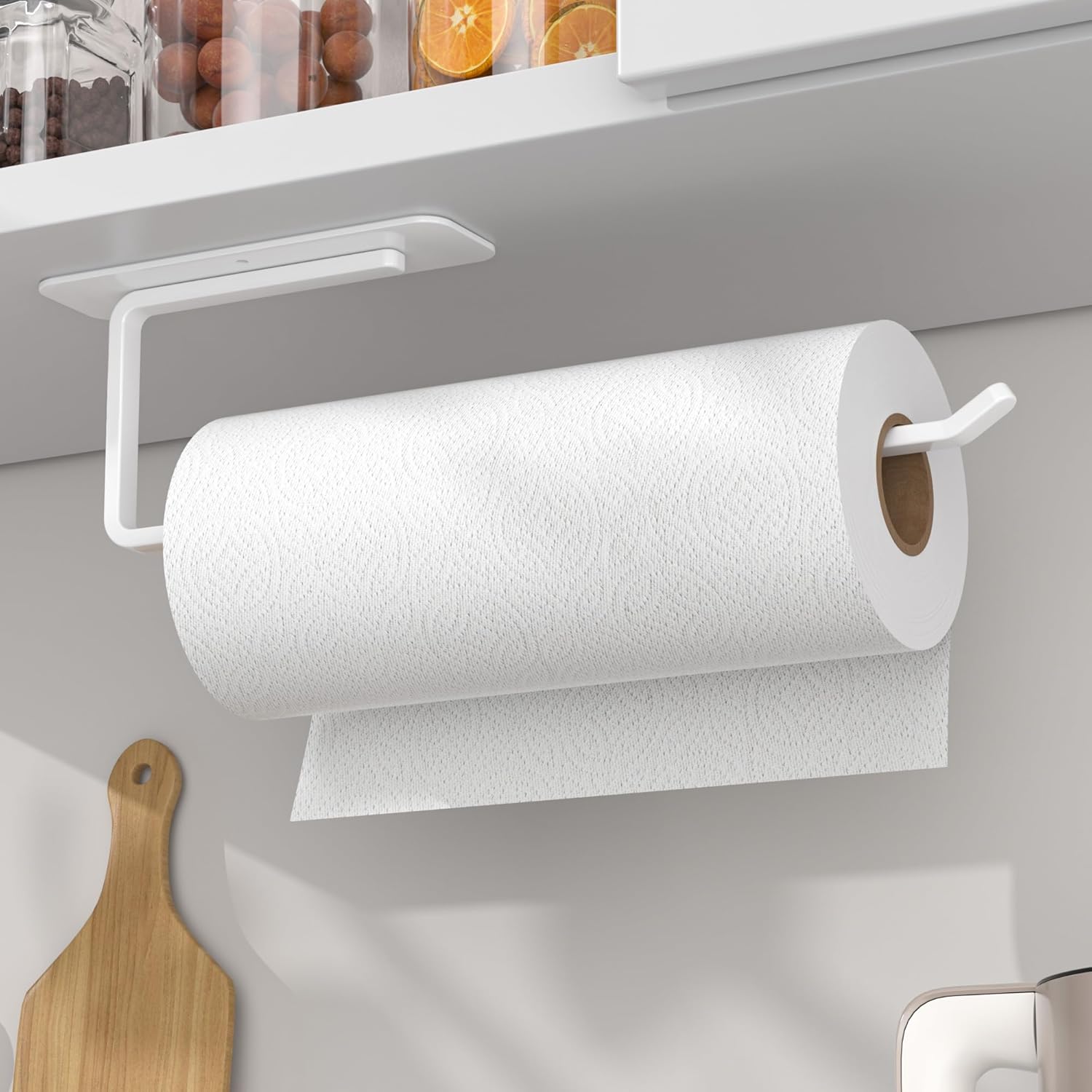 Transformez Votre Cuisine avec le Porte-Rouleau Auto-Adhésif Blanc !