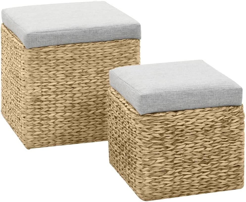 Transformez votre Espace avec le Lot de 2 Repose-Pieds Jacinthe d’Eau vidaXL : Pratiques et Stylés !
