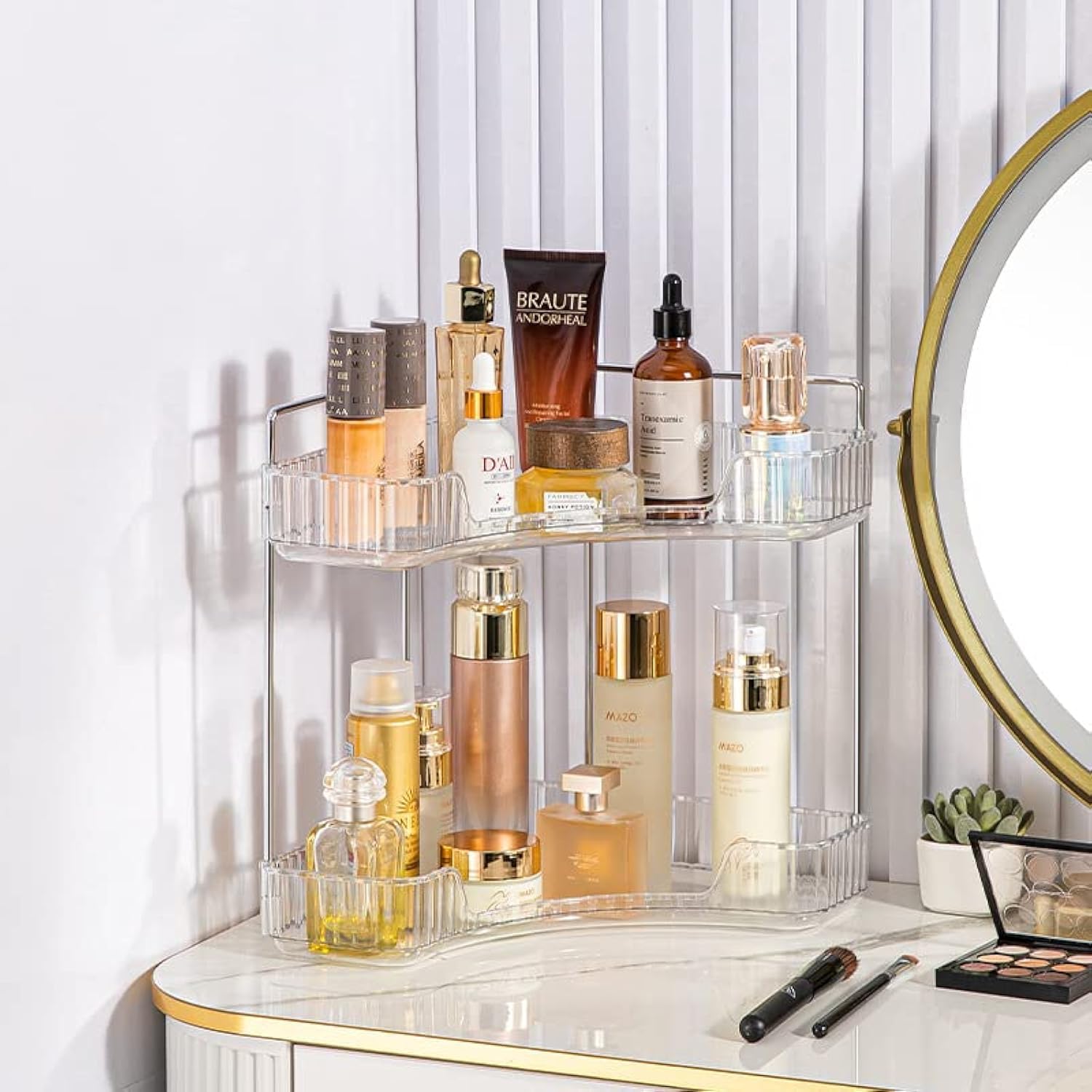 Transformez Votre Salle de Bain avec l’Organisateur Maquillage 2 Couches !