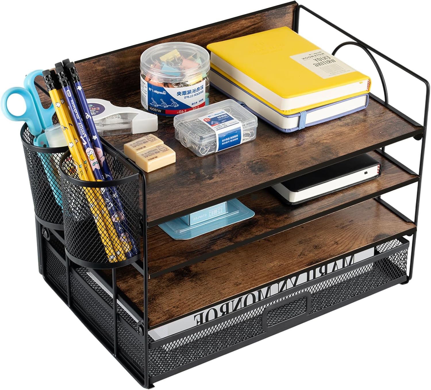 ZNMYDMT : L’Organisateur de Bureau Vintage Qui Transforme Votre Espace!