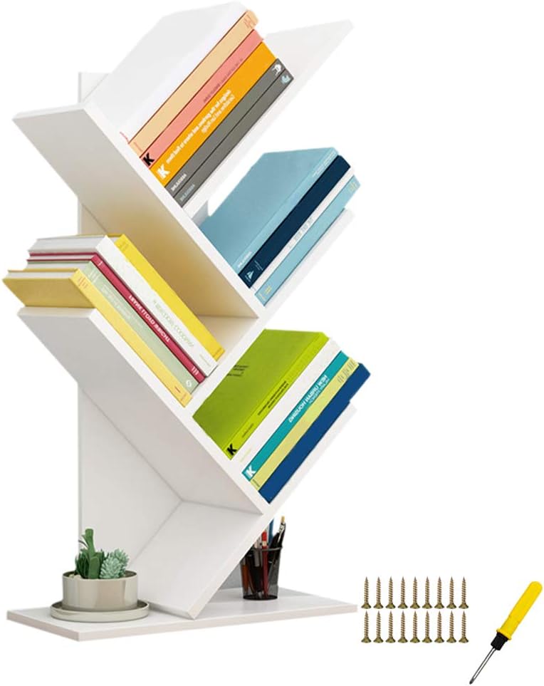 Découvrez la Bibliothèque en Forme d'Arbre QUMENEY : Élégance et Praticité pour Votre Espace!