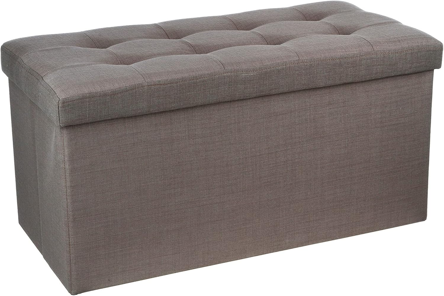 Découvrez la Maison Futée : Banquette Taupe avec Coffre de Rangement Indispensable!