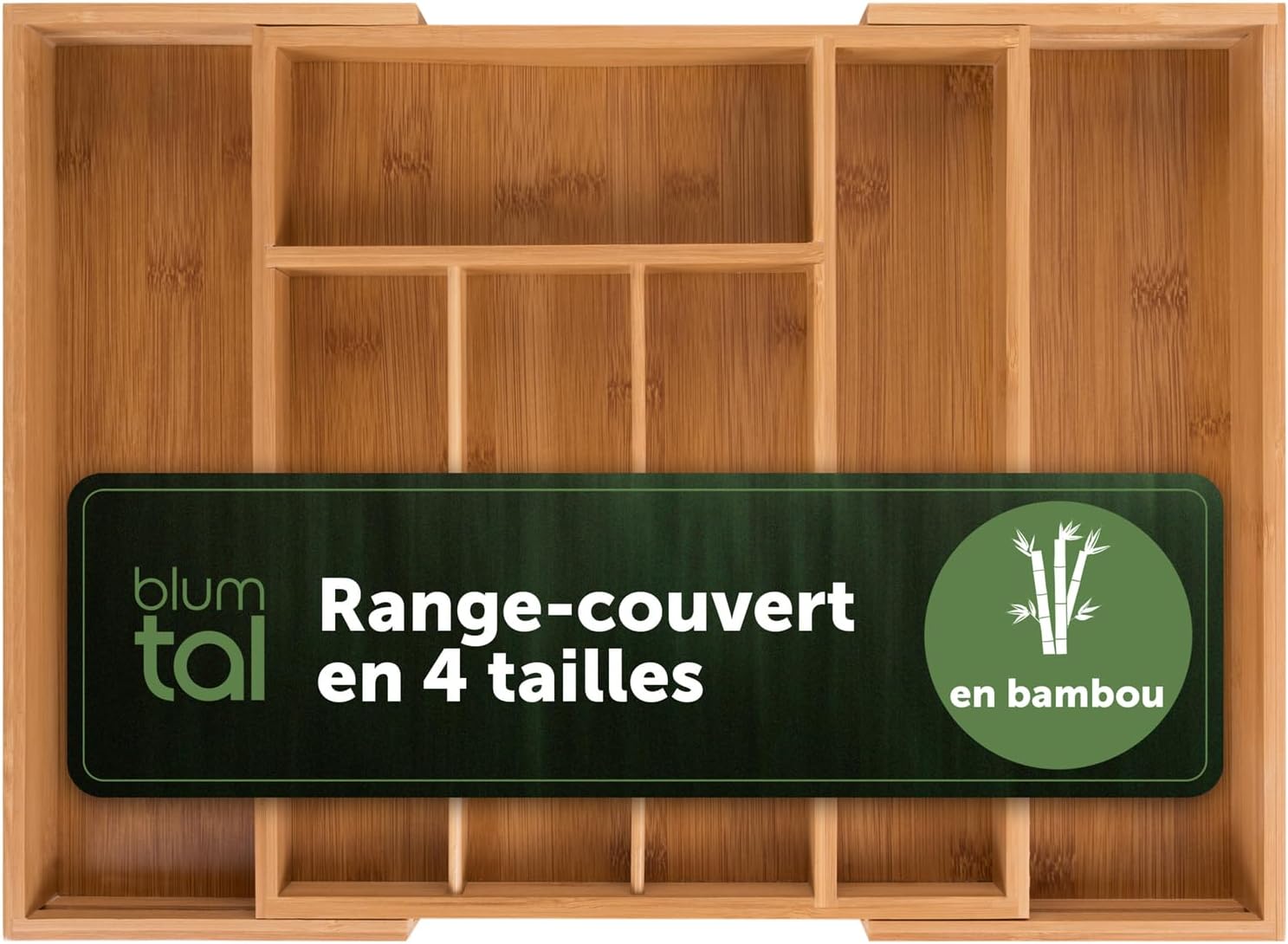 Découvrez le Blumtal Range Couverts : L'Organisateur en Bambou qui Transforme Votre Tiroir de Cuisine!