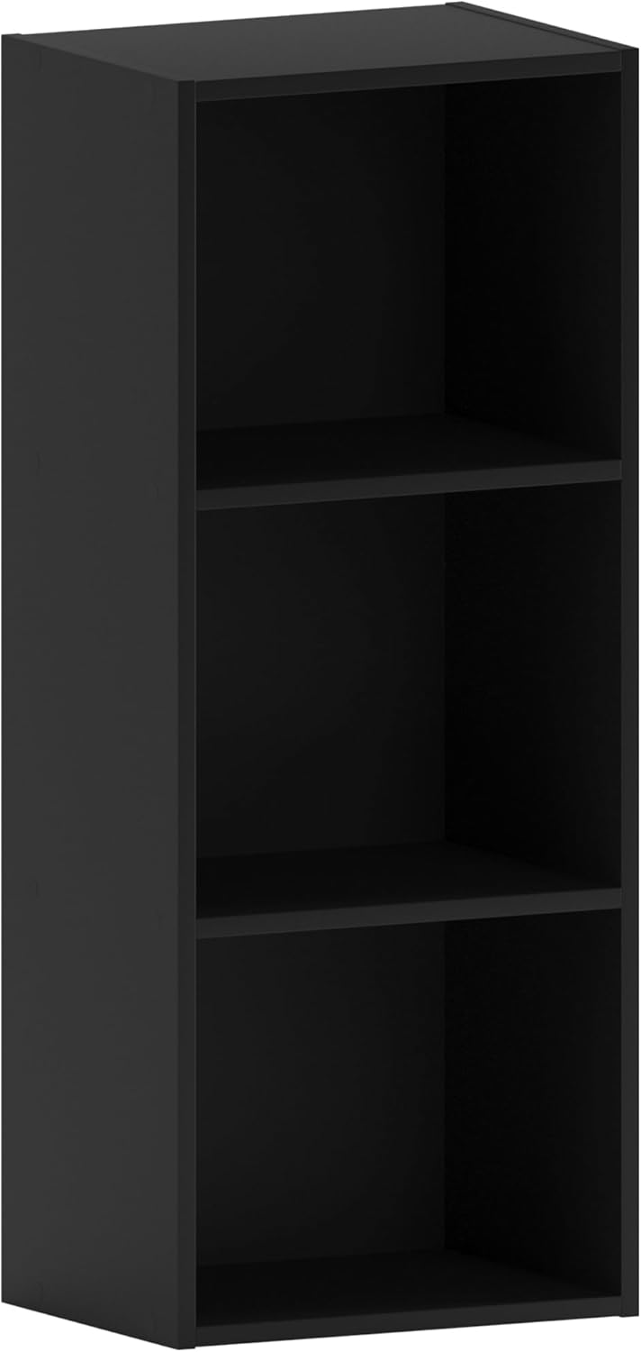 Découvrez l'élégance fonctionnelle : Étagère Cube en Bois Noir Vida Designs Oxford