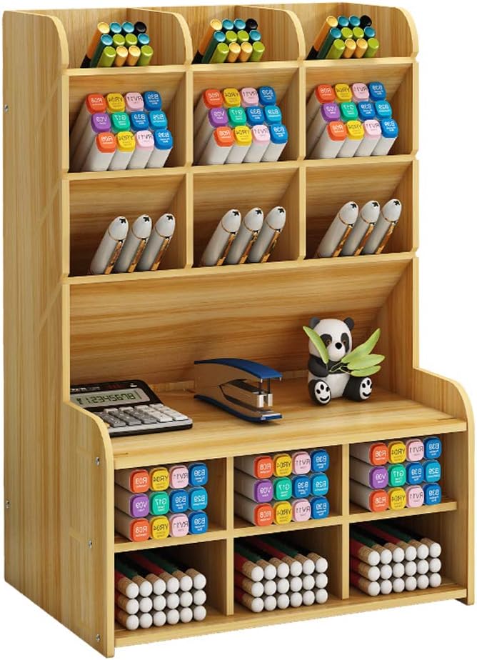 Découvrez l’Organiseur de Bureau en Bois Cerise : Élégance et Grande Capacité pour Tous Vos Besoins!