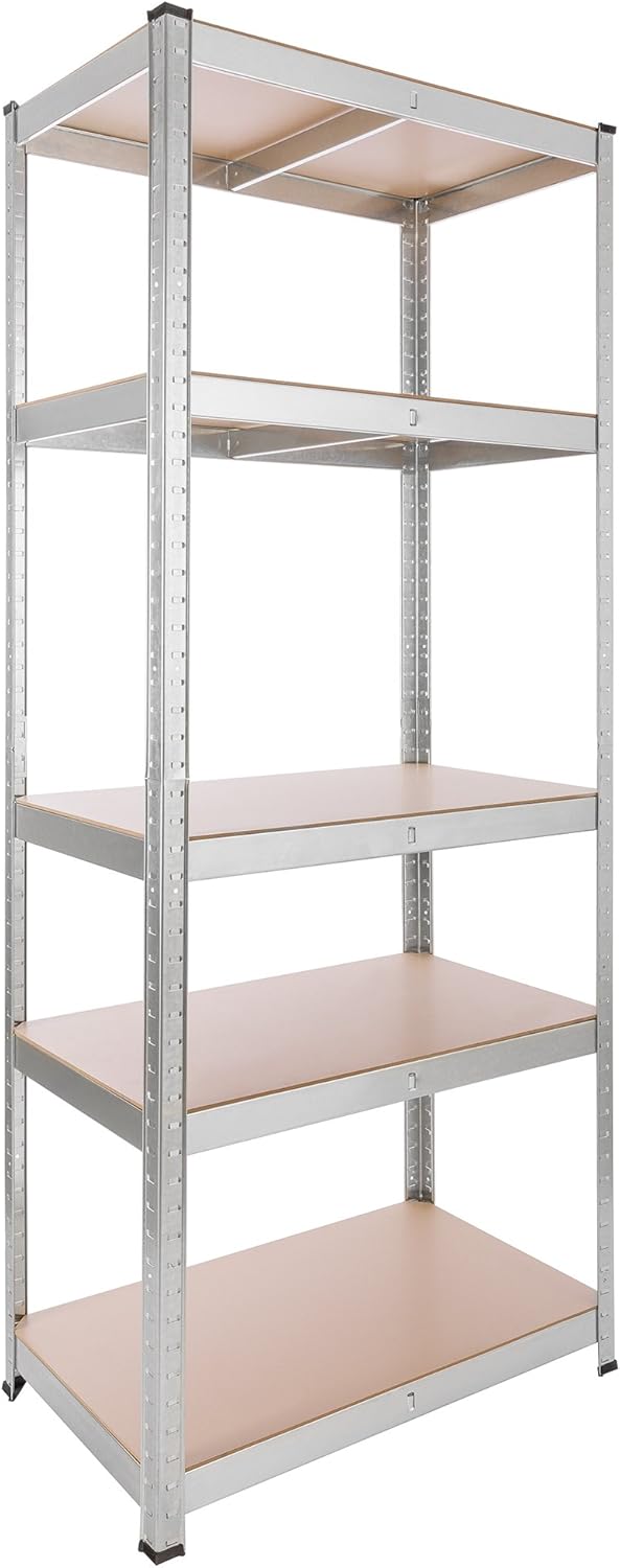 Découvrez l'Étagère Charge Lourde AREBOS : Capacité de 875 kg et Design Pratique !