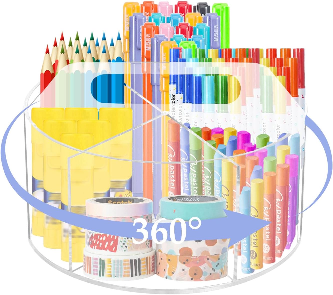 Dites Adieu au Désordre : Découvrez le Porte-crayons Rotatif Longzhuo à 360° !