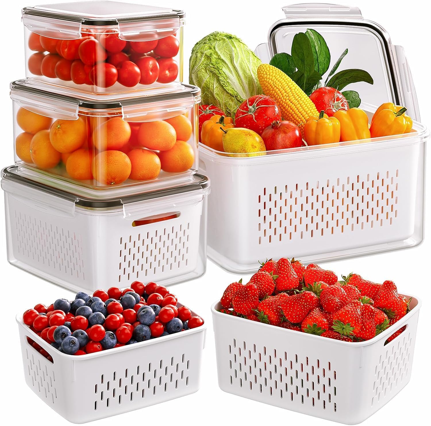 LATERN : Les Boîtes de Conservation Alimentaire 5 en 1 Pour un Réfrigérateur Organisé!