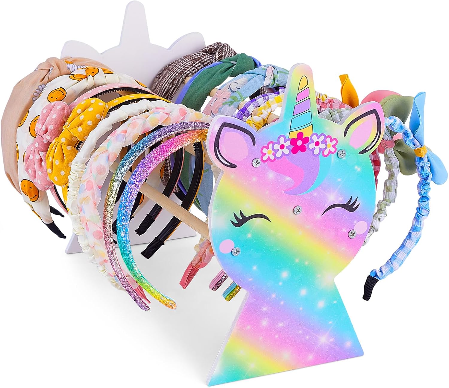 Élégance Colorée : Découvrez le Porte Serre Tête Licorne MHJY pour Enfants !