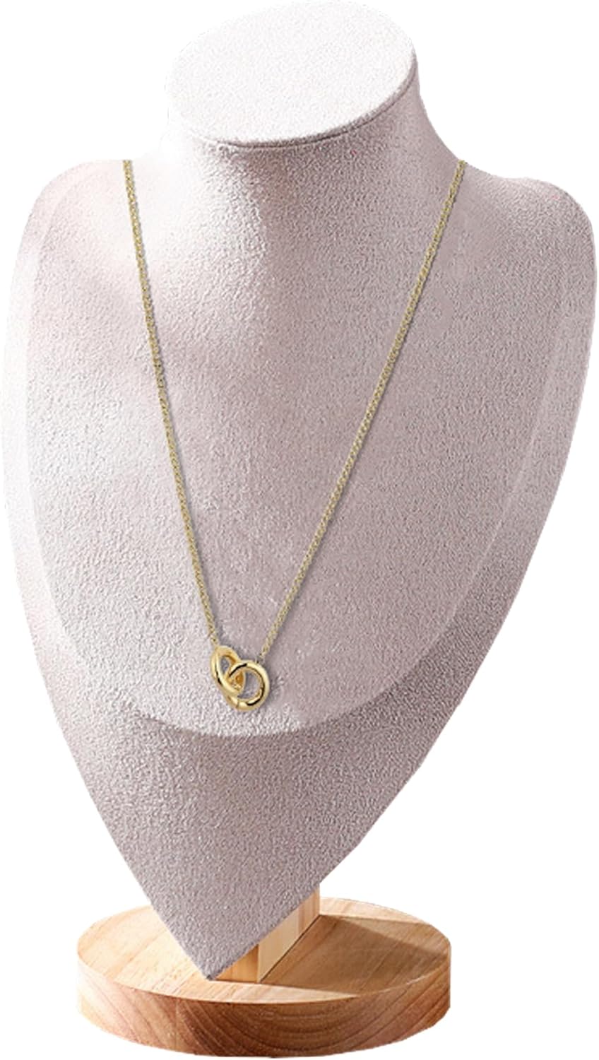 Élégance et Organisation : Le Présentoir à Bijoux TINGSING en Velours Beige