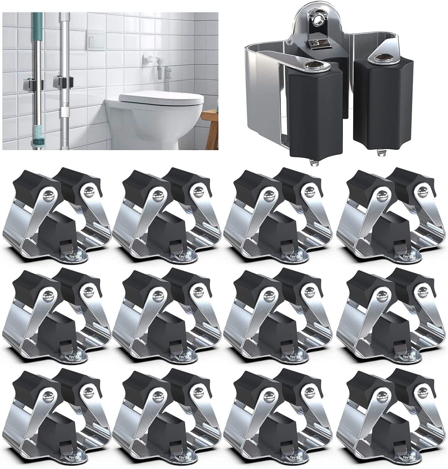 Maximisez Votre Espace avec le Porte Balais Mural 3-H: L'Organisateur Indispensable!