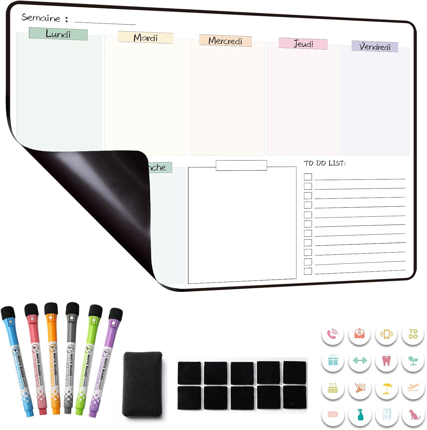 MCCORL : Transformez votre Organisation avec le Calendrier Magnétique de Frigo!
