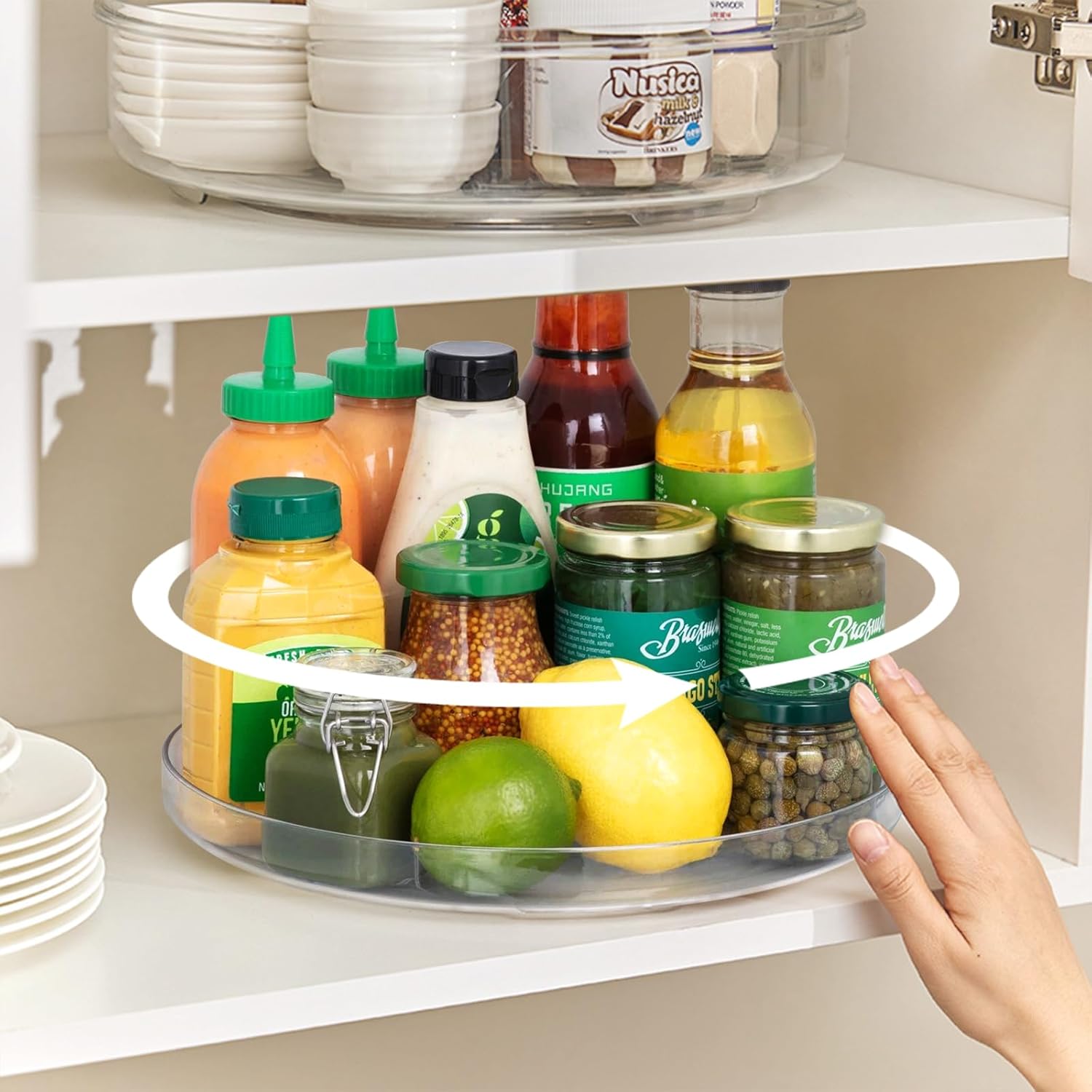 Optimisez Votre Cuisine avec le BillyBath Lazy Susan : Étagère à Épices Rotative 360°!