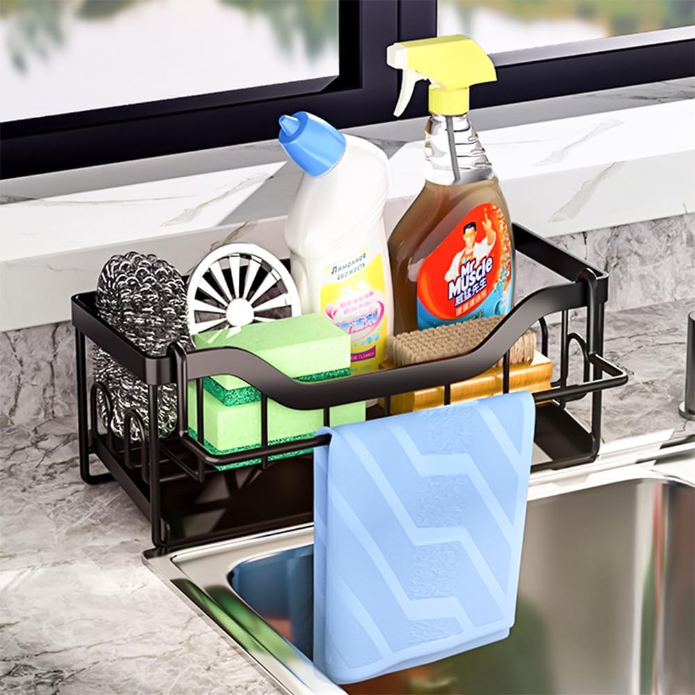 Optimisez Votre Cuisine avec le DMJWAN : L'Organiseur d'Évier en Acier Inoxydable Indispensable!