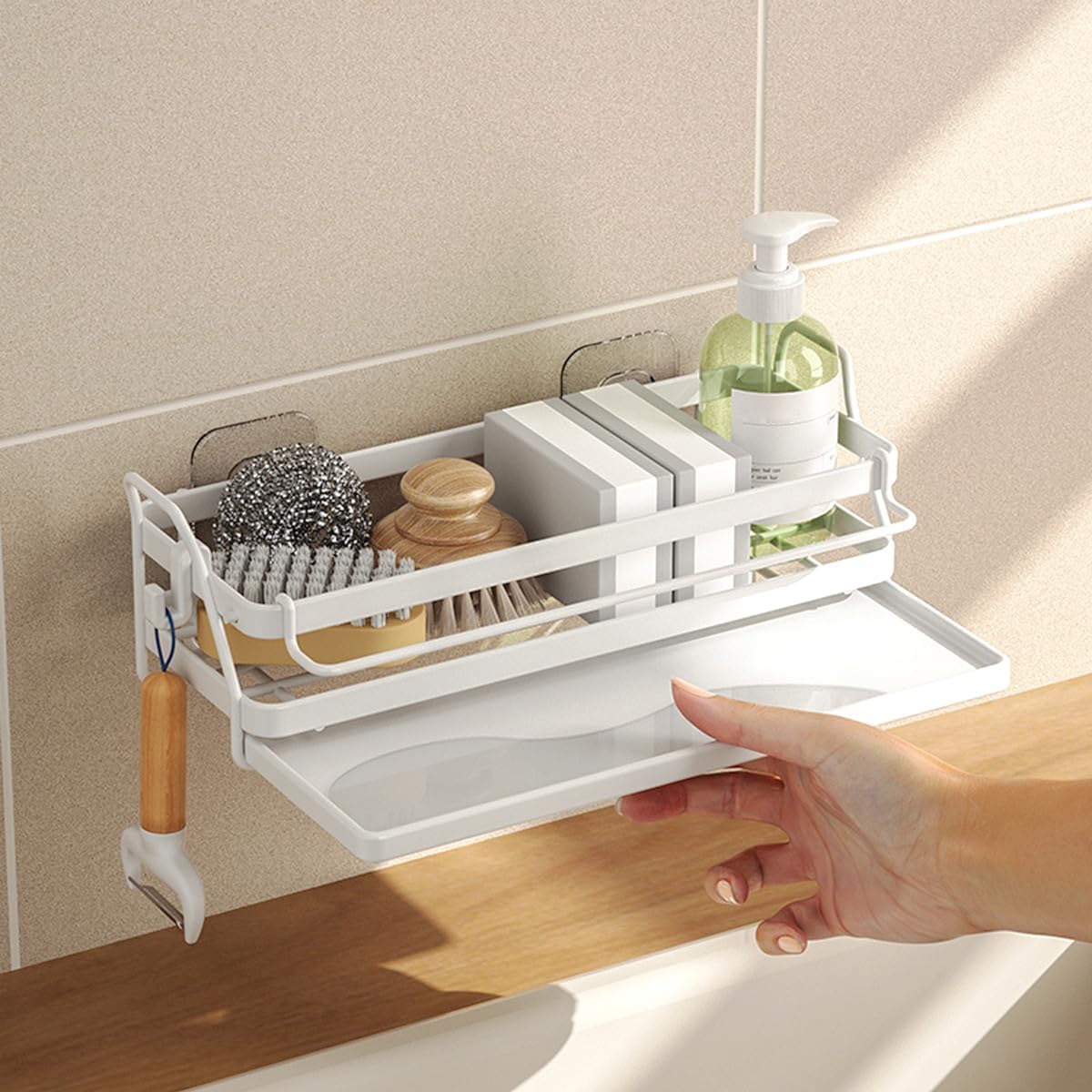Optimisez Votre Cuisine avec le HMAKGG : L’Organisateur Évier Incontournable en Acier Inoxydable!