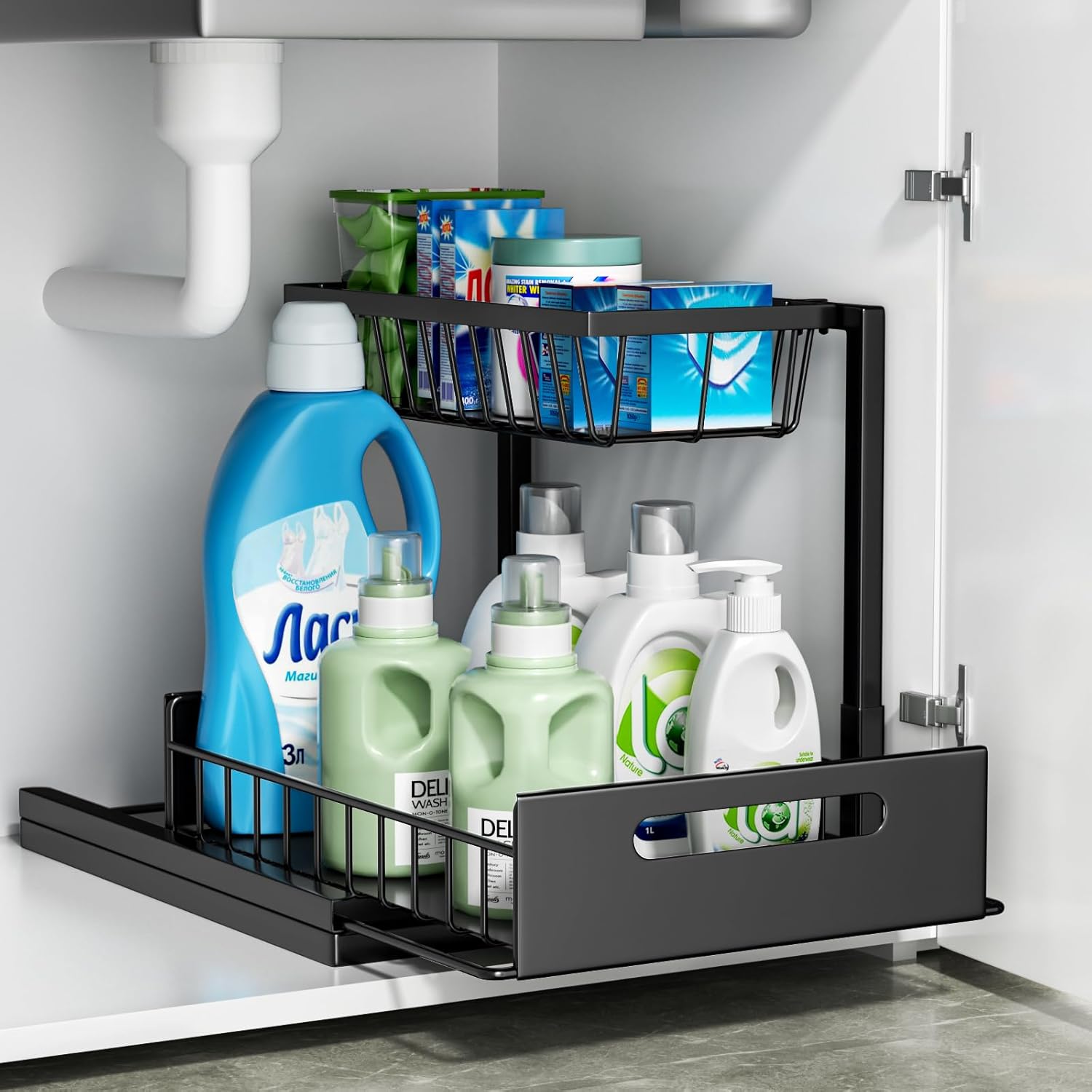 Optimisez Votre Cuisine avec le Rangement sous Évier Cocolemon : Organisation Pratique et Design Élégant!