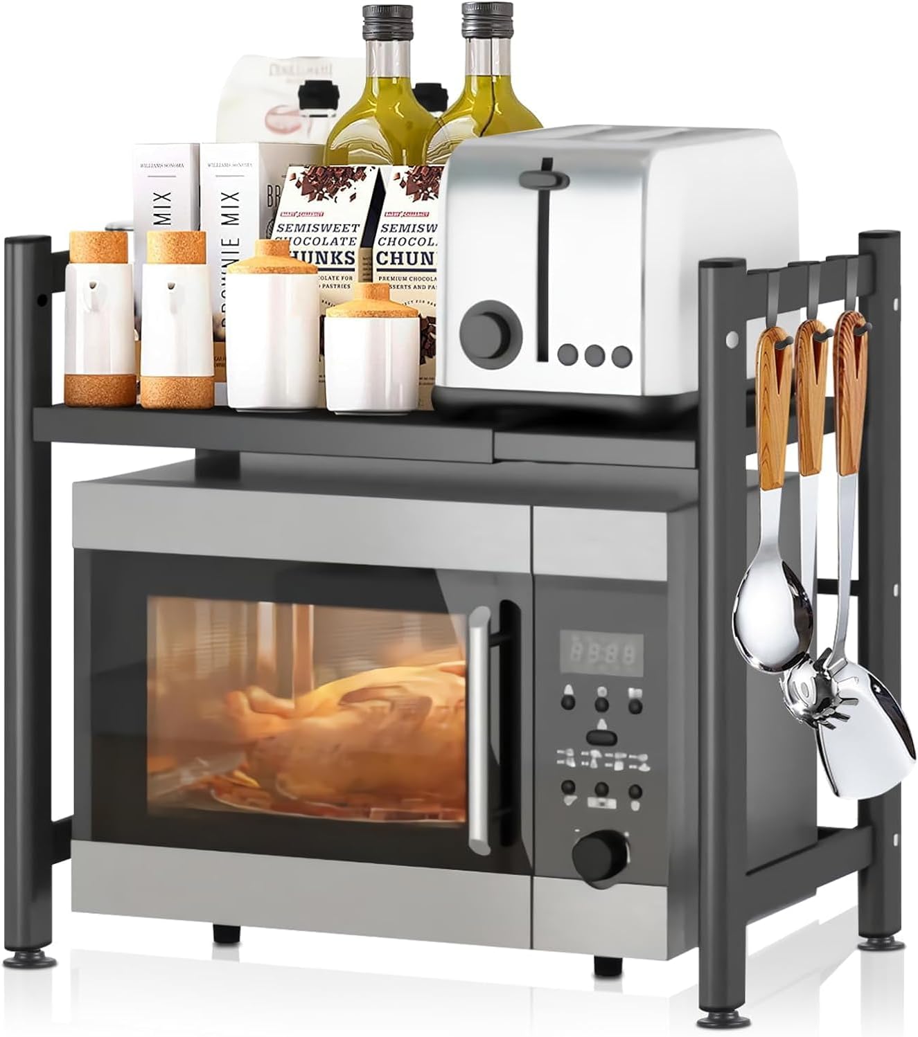 Optimisez votre Cuisine avec le Support de Four à Micro-Ondes JAMATA : Rangement Pratique et Efficace!