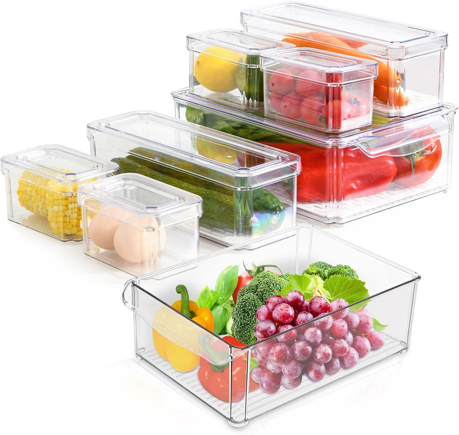 Optimisez Votre Cuisine avec le TWBEST Bac Rangement Frigo : 8 Boîtes à Découvrir!