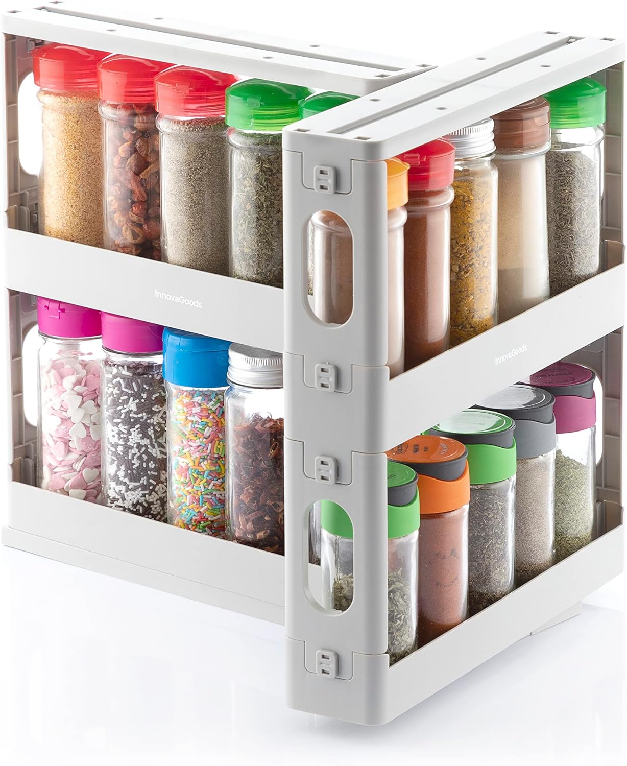 Optimisez votre Cuisine avec l'Organisateur d'Épices Coulissant Rispick d'InnovaGoods!