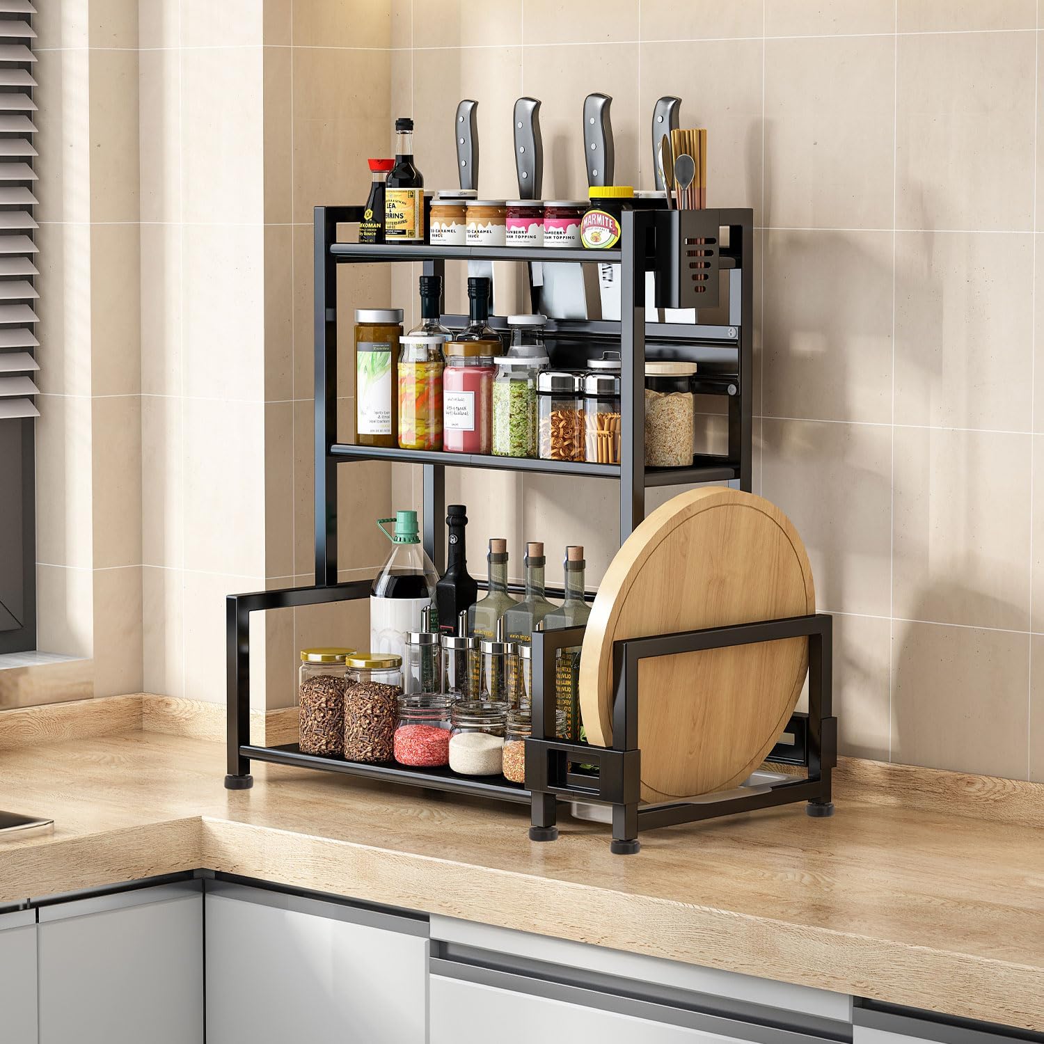 Optimisez Votre Cuisine avec l'Étagère à Épices Dévesanter : Pratique et Élégante!